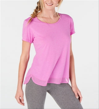 Ideology Women's Fitness Running T-Shirt Pink Size L