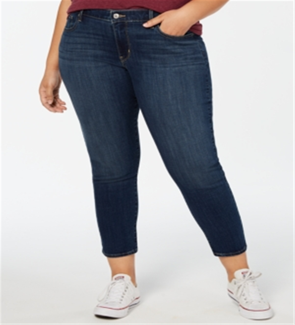 Calça jeans skinny Levi's Plus 711 Denim feminina, azul, tamanho 24W