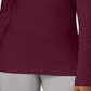 Karen Scott Blusa feminina de algodão com gola alta e manga comprida, branca, tamanho pequeno P