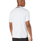 Polo de golfe Nike Vapor Blade Collar masculino, branco, tamanho médio