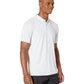 Polo de golfe Nike Vapor Blade Collar masculino, branco, tamanho médio