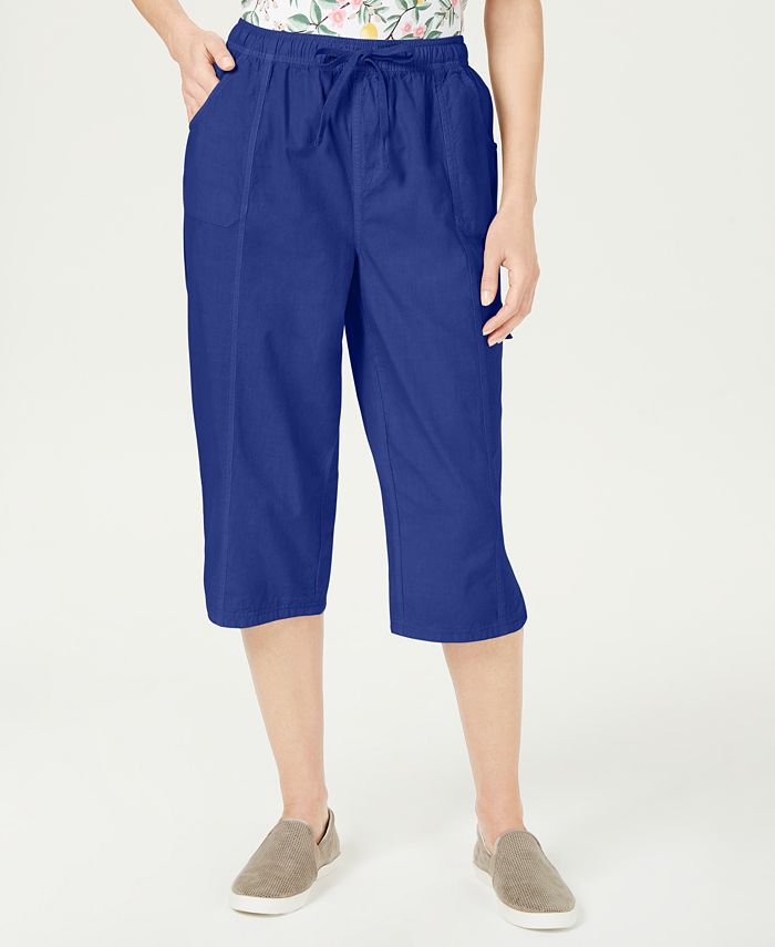 Calça Capri Feminina Karen Scott Marrom Tamanho PP
