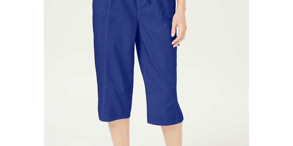 Calça Capri Feminina Karen Scott Marrom Tamanho PP