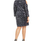 Vestido tubinho metálico com ombros descobertos Jessica Howard feminino, tamanho 14-W, azul
