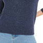 Suéter feminino salpicado Maison Jules azul tamanho XX-G