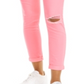 Calça jeans skinny Tinseltown Junior's Neon Wash rosa tamanho 1