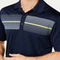 Camisa polo masculina Attack Life by Greg Norman Colorblocked Azul, tamanho P