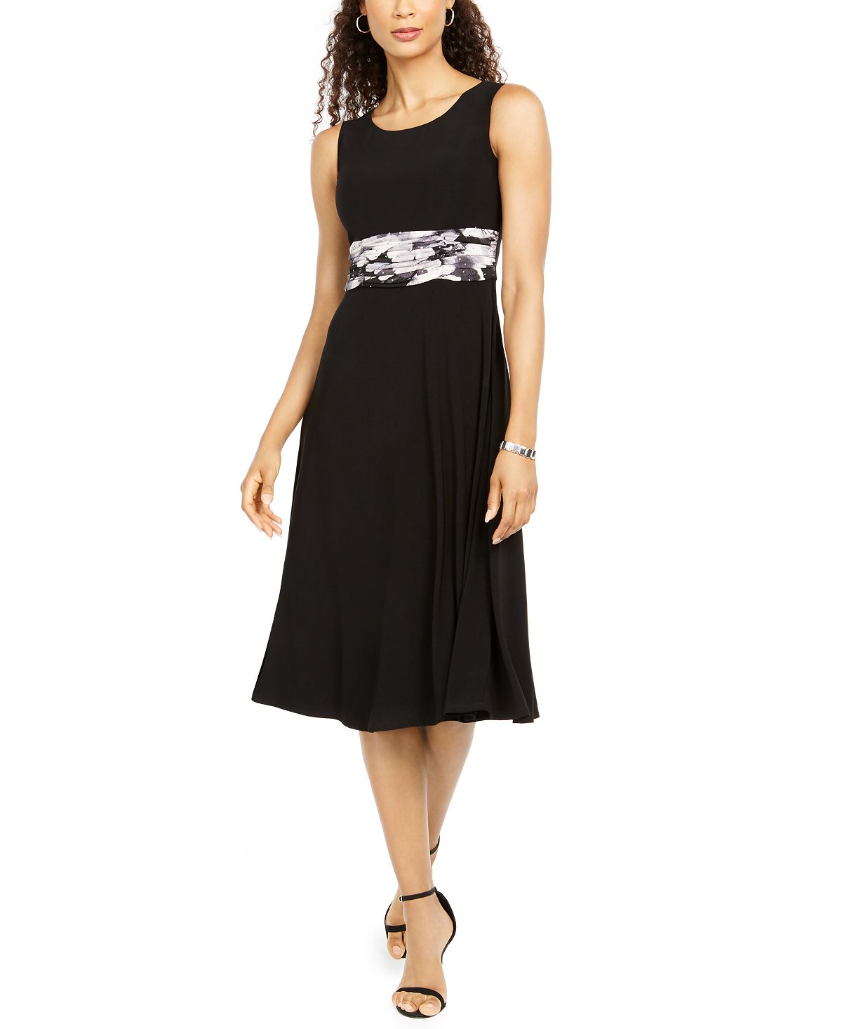 Vestido e jaqueta floral feminino Jessica Howard, preto, tamanho 12