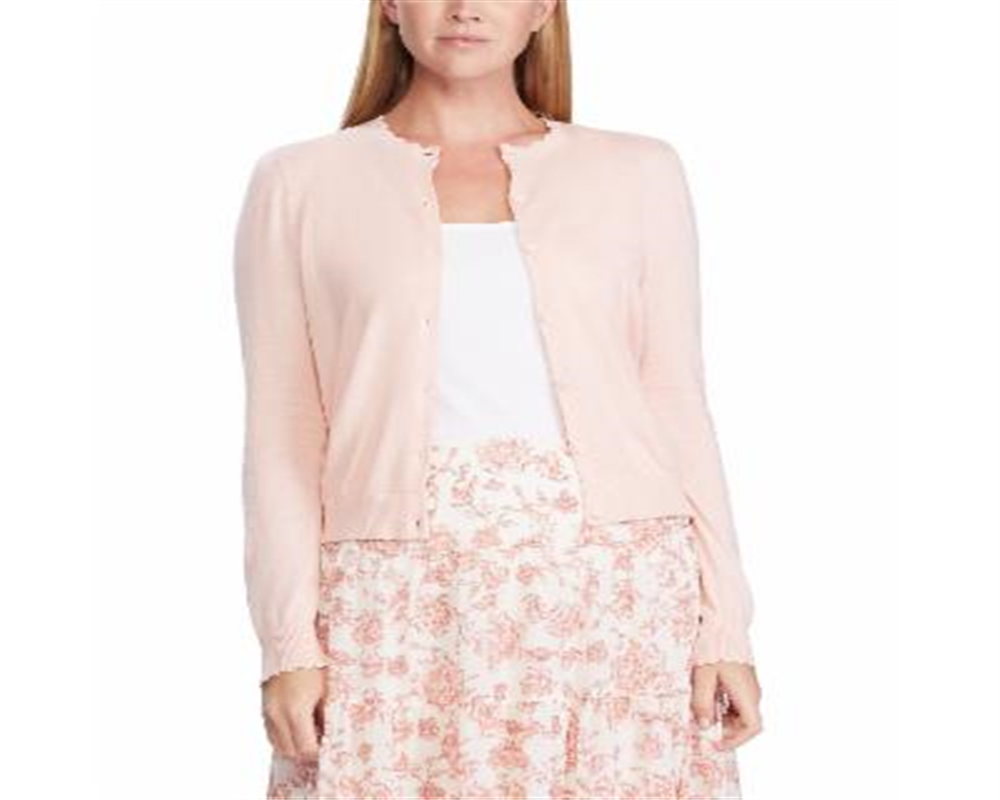 Cardigan Ralph Lauren Feminino com Decote Recortado Cinza Tamanho M