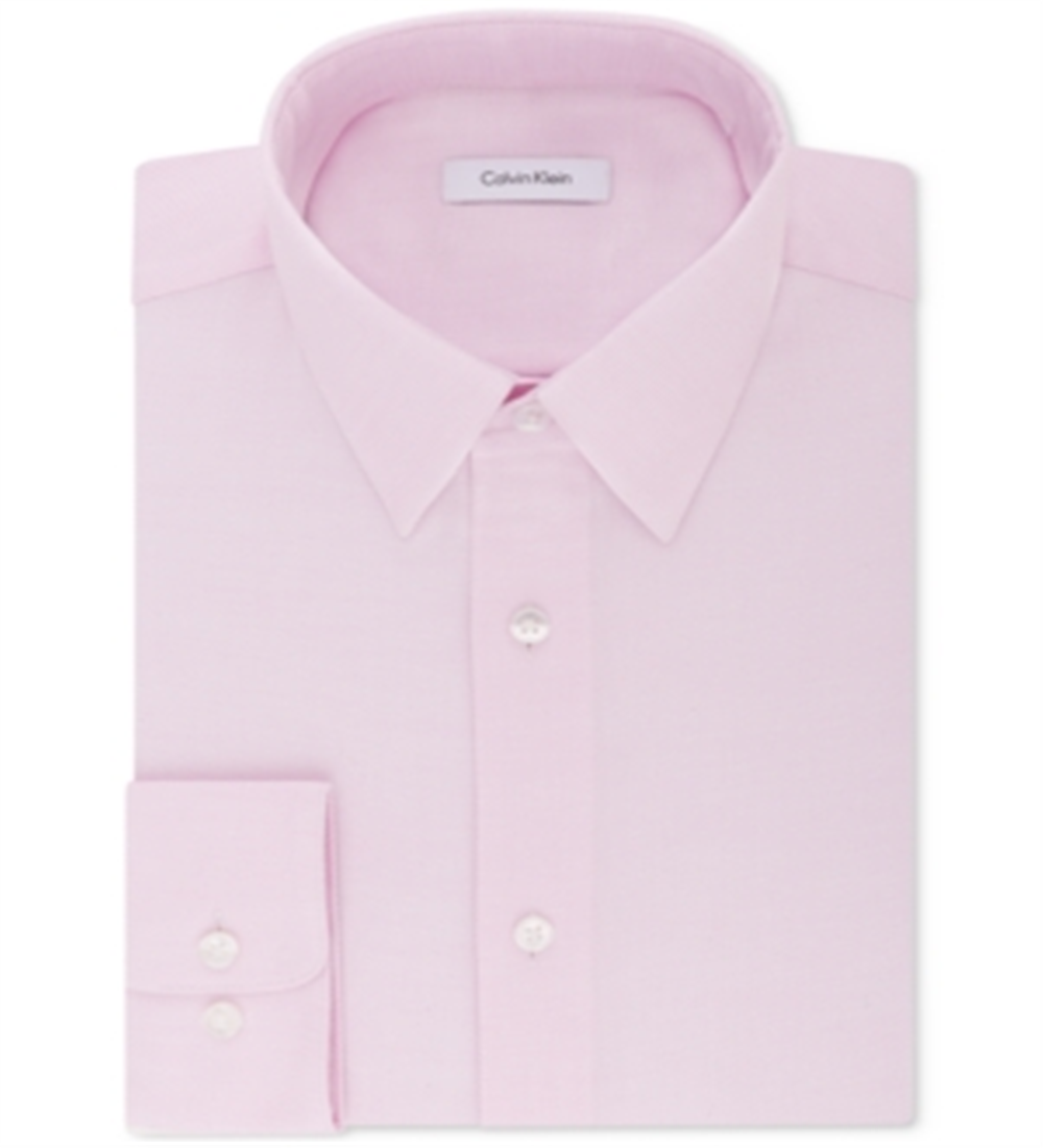 Camisa social Calvin Klein masculina Steel Classic, elástica e sem ferro, tamanho XL, azul