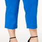 Calça Capri Alfani Feminina Plus Size Cintura Alta Azul Tamanho 14W