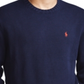 Suéter Ralph Lauren Masculino Manga Longa Gola Redonda Azul Tamanho P