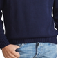 Suéter Ralph Lauren Masculino Manga Longa Gola Redonda Azul Tamanho P