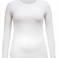 Blusa feminina pequena de manga comprida Style &amp; Co, branca brilhante, PXS