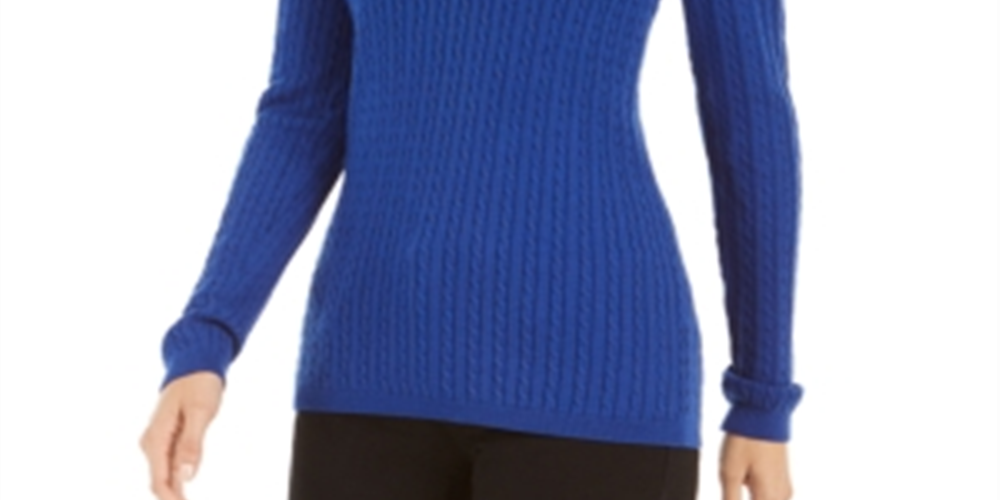 Suéter Tommy Hilfiger Feminino de Algodão com Cabo Azul Tamanho XS