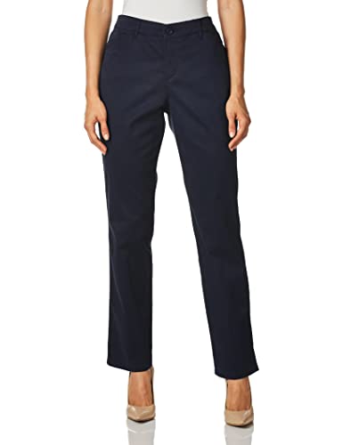 Calça reta feminina Gloria Vanderbilt Anita azul tamanho 14