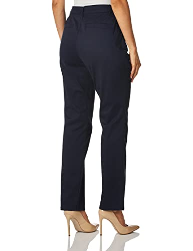 Calça reta feminina Gloria Vanderbilt Anita azul tamanho 14