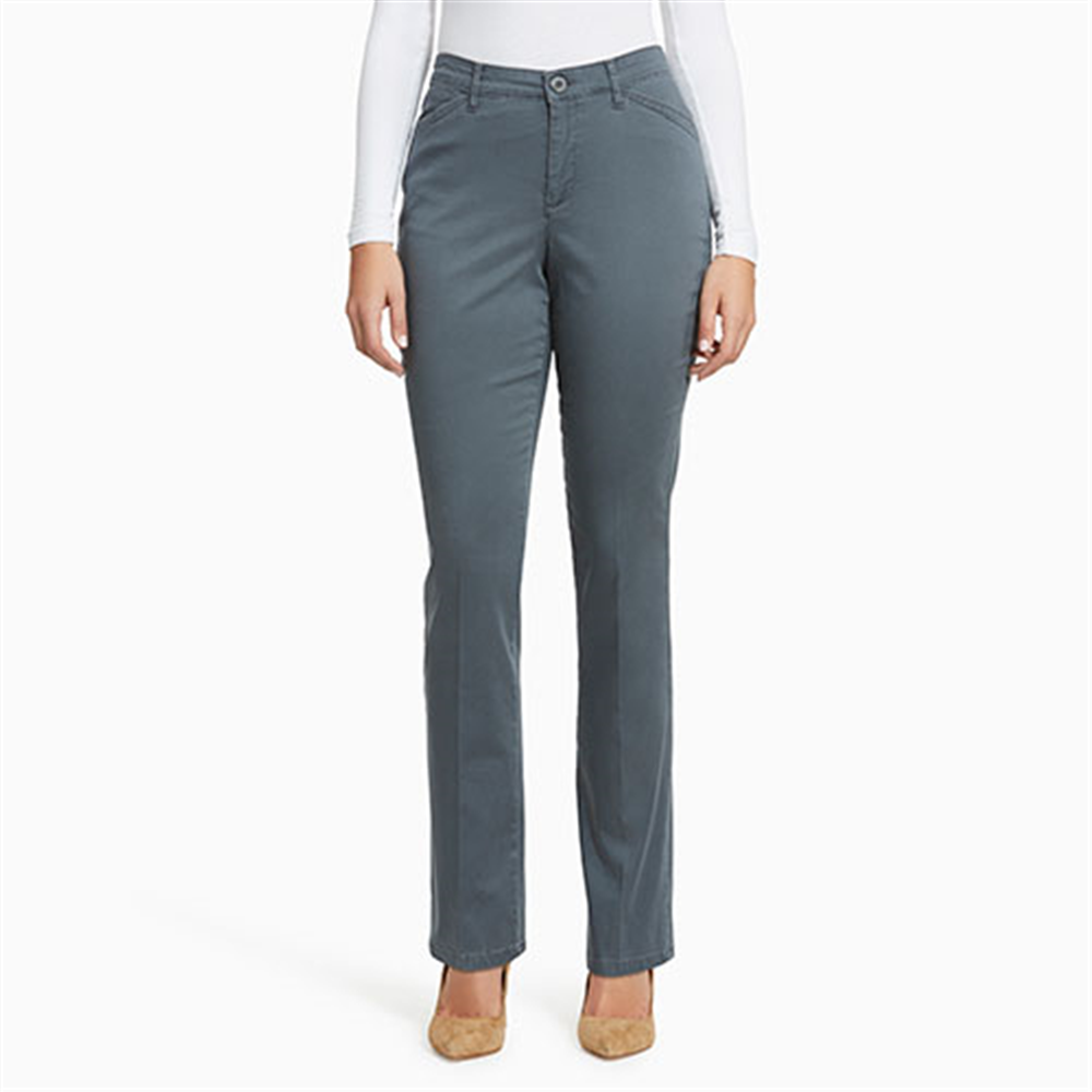 Calça reta feminina Gloria Vanderbilt Anita azul tamanho 14