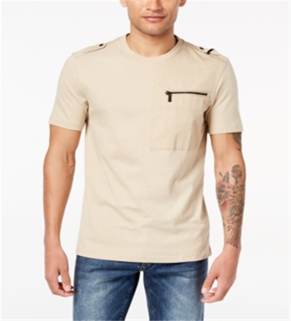 Camiseta masculina de malha Flight da Sean John, marrom, tamanho XXX-G
