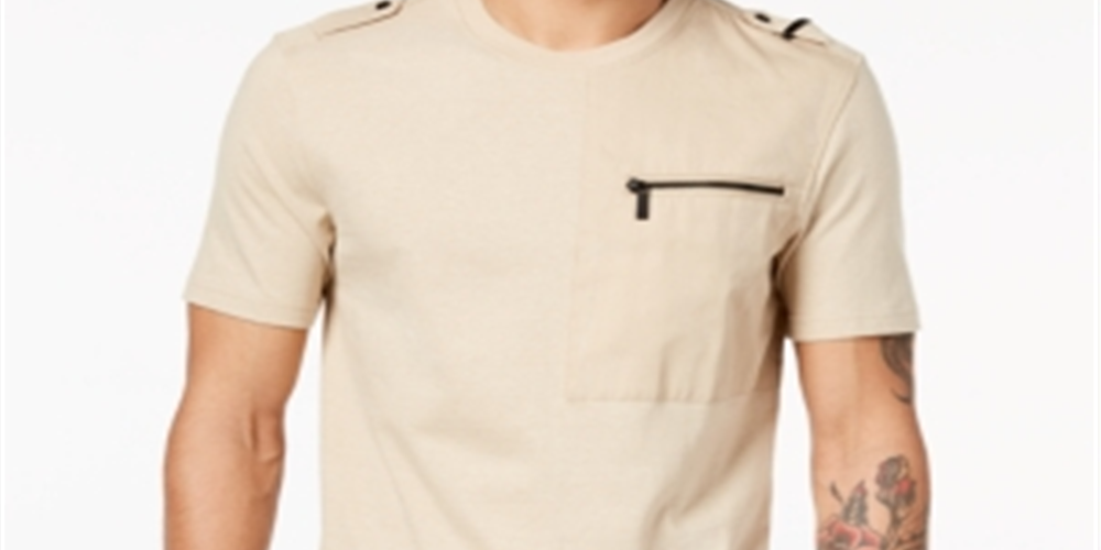 Camiseta masculina de malha Flight da Sean John, marrom, tamanho XXX-G