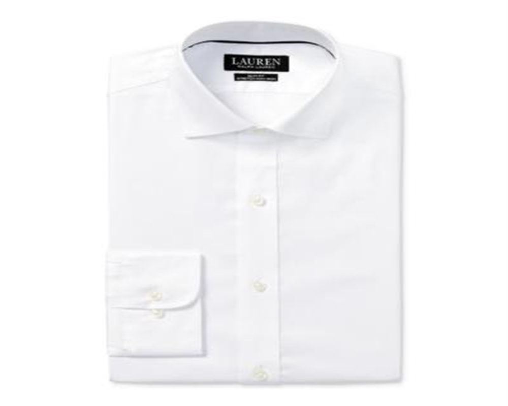 Camisa social Ralph Lauren masculina slim fit, elástica, sem passar, branca, tamanho G