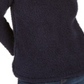 Suéter feminino estilo &amp; co com gola alta e forro de lã sintética sherpa, tamanho PP, azul