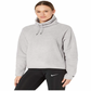 Blusa Nike Therma Cowl Cozy Feminina Cinza Tamanho Grande