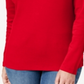 Karen Scott Blusa Feminina de Algodão com Gola Henley Vermelha Tamanho Pequeno M