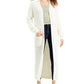 Cardigan grande canelado feminino Kit &amp; Sky, branco, tamanho grande