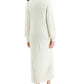 Cardigan grande canelado feminino Kit &amp; Sky, branco, tamanho grande