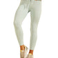Leggings Guss Active com cadarço para mulheres, verde, tamanho grande