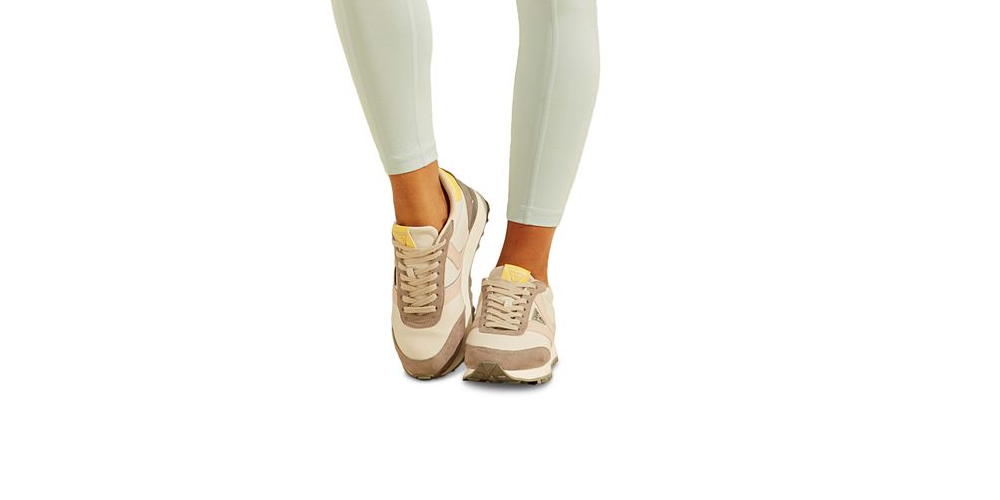 Leggings Guss Active com cadarço para mulheres, verde, tamanho grande