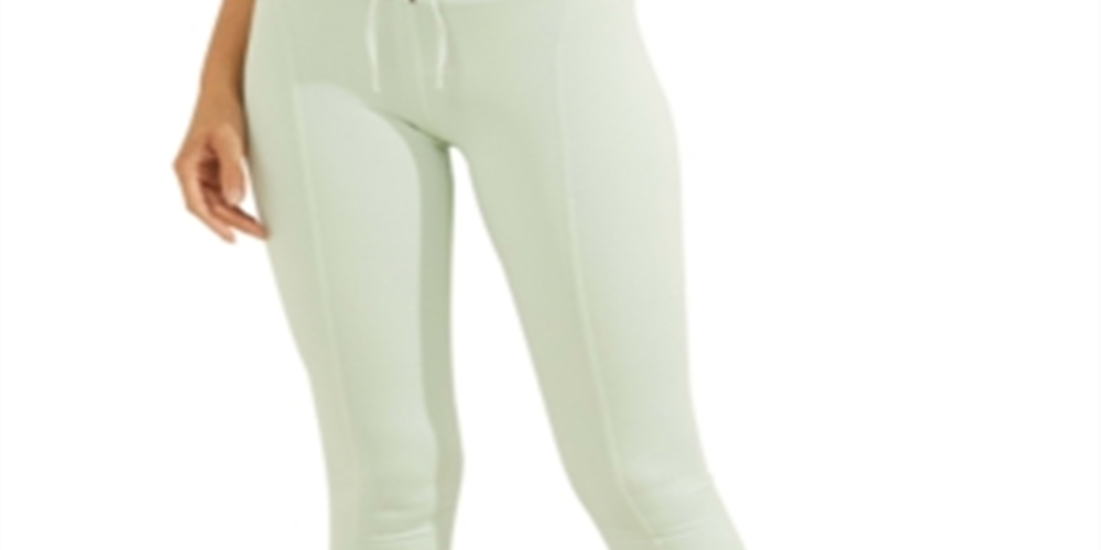 Leggings Guss Active com cadarço para mulheres, verde, tamanho grande