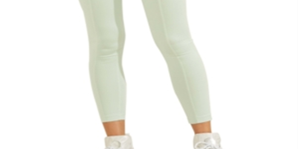 Leggings Guss Active com cadarço para mulheres, verde, tamanho grande