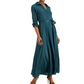 Vestido longo com cinto feminino INC International Concepts, verde, tamanho 10