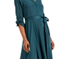 Vestido longo com cinto feminino INC International Concepts, verde, tamanho 10