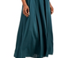 Vestido longo com cinto feminino INC International Concepts, verde, tamanho 10
