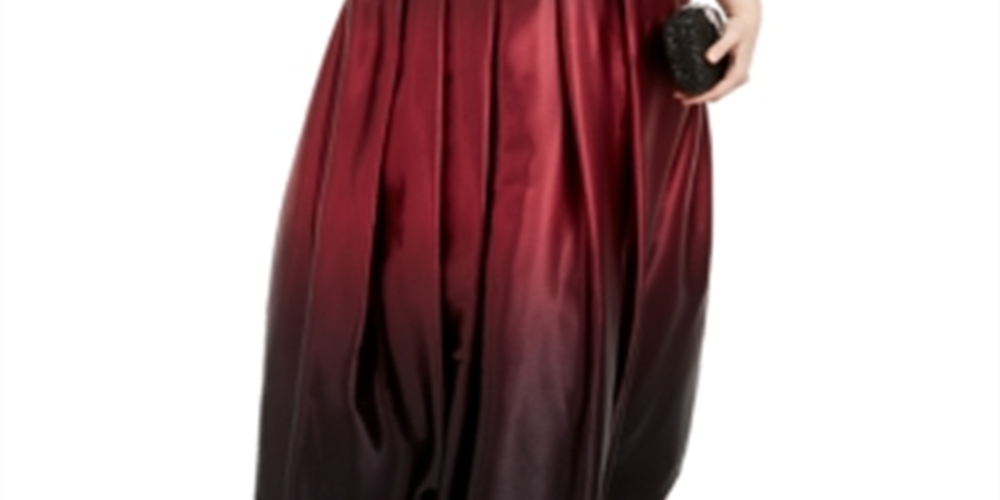 Vestido longo feminino plus size SL Fashions com decote em A e manga comprida, roxo, tamanho 20W