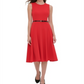 Vestido de camisa MIDI sem mangas feminino Tommy Hilfiger vermelho tamanho 10