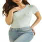 Camiseta Guess Feminina Logo Baby Tamanho Menta Grande