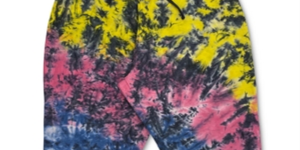 Calça jogger feminina tie-dye da Full Circle Trends, amarela, tamanho 3X