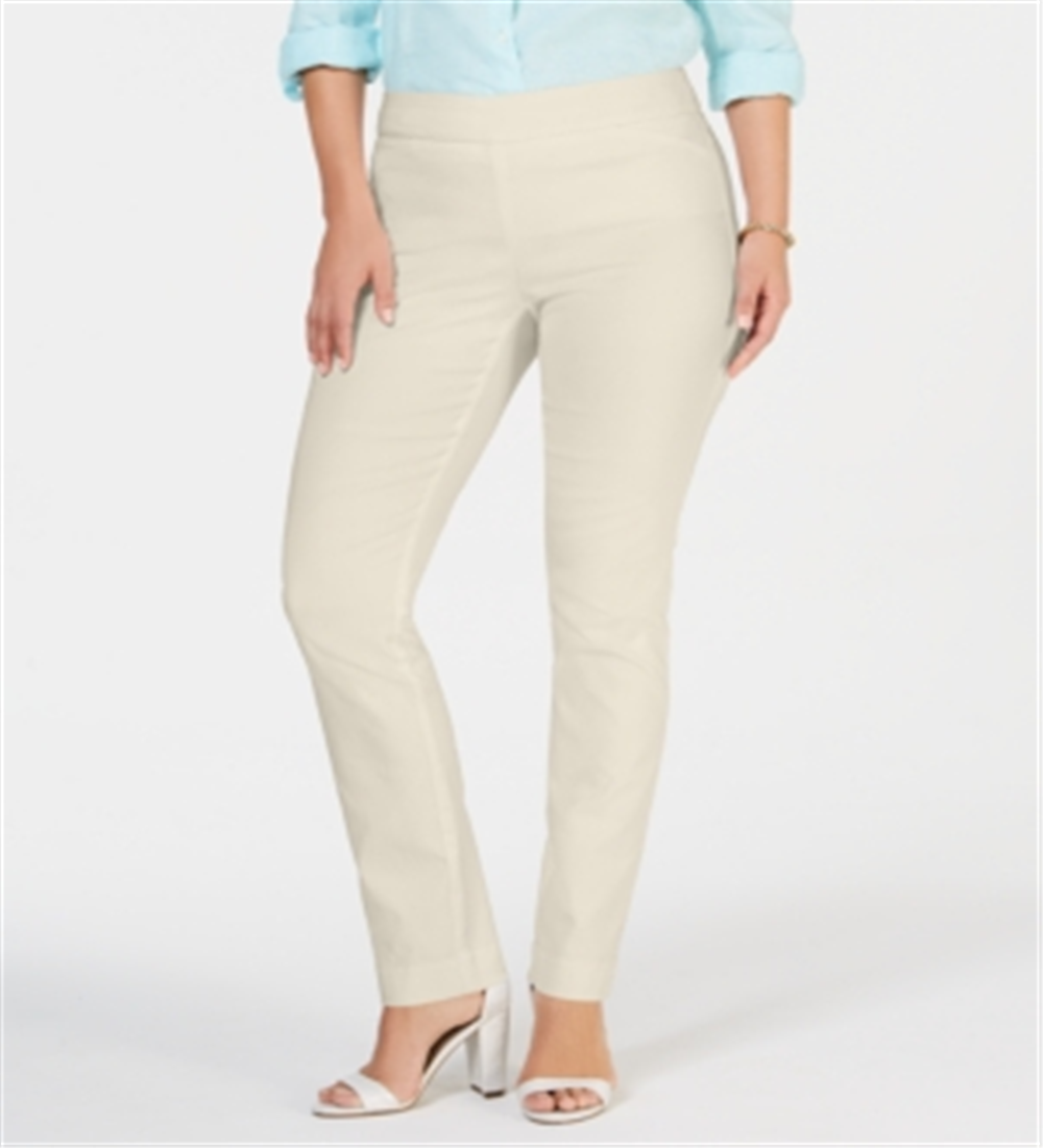 Calça feminina Charter Club Cambridge Skinny com controle de barriga, marrom, tamanho 12 S