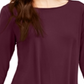 Alfani Petite Solid Swing Top Tamanho Vinho - Petite S/M