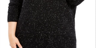 Calvin Klein Suéter Feminino Space Dye Gola Redonda Preto Tamanho 3X