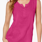 Top bordado feminino Style &amp; Co, rosa, tamanho pequeno