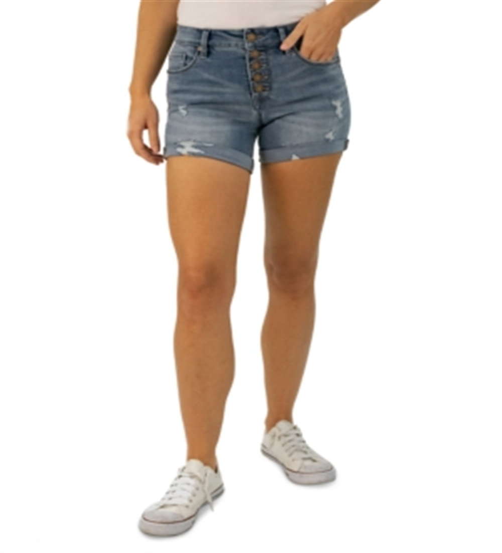 Shorts jeans com punho desgastado Indigo Rein Junior's Azul Tamanho 9