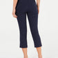 Calça Capri Feminina Charter Club Tummy Control Azul Tamanho Pequeno