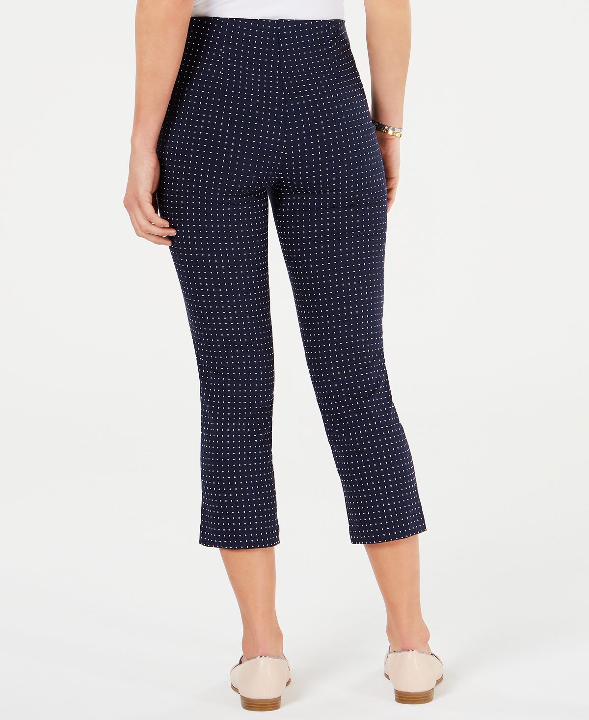 Calça Capri Feminina Charter Club Tummy Control Azul Tamanho Pequeno