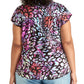 Blusa estampada Odelia Plus Rachel Roy feminina, preta, tamanho 0X