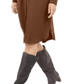 Vestido-camisa feminino Alfani com amarração na cintura e comprimento até o joelho, marrom, tamanho 16